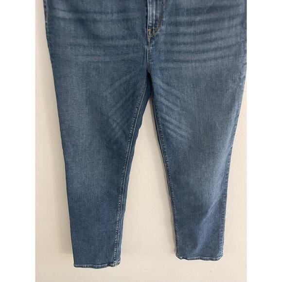 Hudson Jeans 31 Barbara High Rise Straight Leg Lottery Stretch Denim Logo - Picture 6 of 12